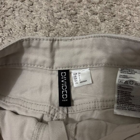 H&M Cream Cargo Pants - Picture 5 of 5